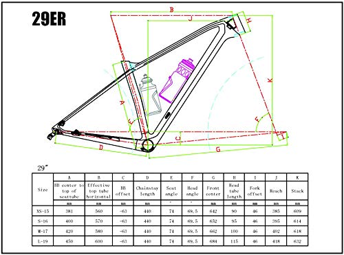 Super Ligero 970 g rígido UD 29 o 27,5 Unidades MTB Marco de Carbono MAX 2,35 neumáticos de Fibra de Carbono Marco de Bicicleta de montaña MTB Carbono Marco de Bicicleta 135 x 9 o 142 x 12 mm