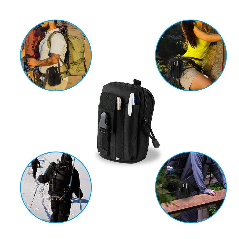 SEEDARY Bolsa de Táctica de Sistema Molle,Bolsa Cintura Compacta Multi-fucional del Celular Monedero para Camping Escalada Senderismo al Aire Libre