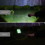 SEEDARY Linterna LED Militar Visión Nocturna, Herramientas, Portátil 1600 Lúmenes Lampara LED, Linterna para Bicicleta y Linterna Táctica.