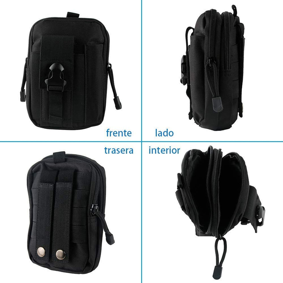 SEEDARY Bolsa de Táctica de Sistema Molle,Bolsa Cintura Compacta Multi-fucional del Celular Monedero para Camping Escalada Senderismo al Aire Libre