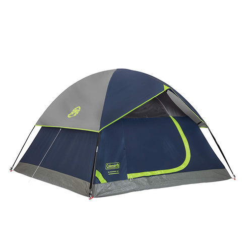 Coleman Sundome Tienda de campaña para 3 Personas, Verde y Azul Marino, Opciones de Color