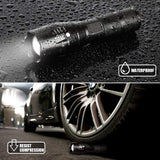 SEEDARY Linterna LED Militar Visión Nocturna, Herramientas, Portátil 1600 Lúmenes Lampara LED, Linterna para Bicicleta y Linterna Táctica.
