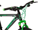 Benotto XC-5000 Bicicleta de Aluminio, Frenos DDM, color Negro/Verde, Grande