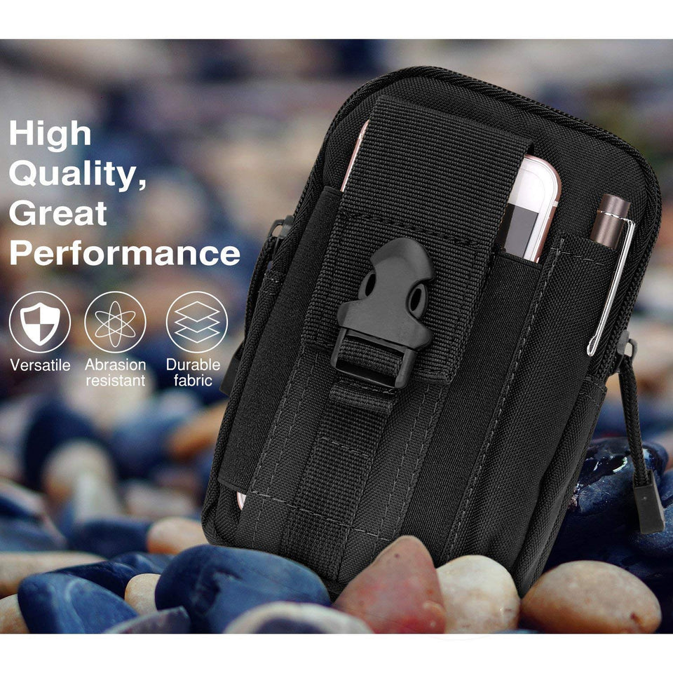 SEEDARY Bolsa de Táctica de Sistema Molle,Bolsa Cintura Compacta Multi-fucional del Celular Monedero para Camping Escalada Senderismo al Aire Libre