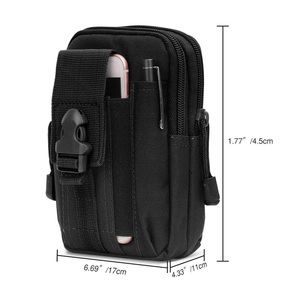 SEEDARY Bolsa de Táctica de Sistema Molle,Bolsa Cintura Compacta Multi-fucional del Celular Monedero para Camping Escalada Senderismo al Aire Libre